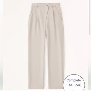 Abercrombie tailored relaxed straight pants size 28 taupe